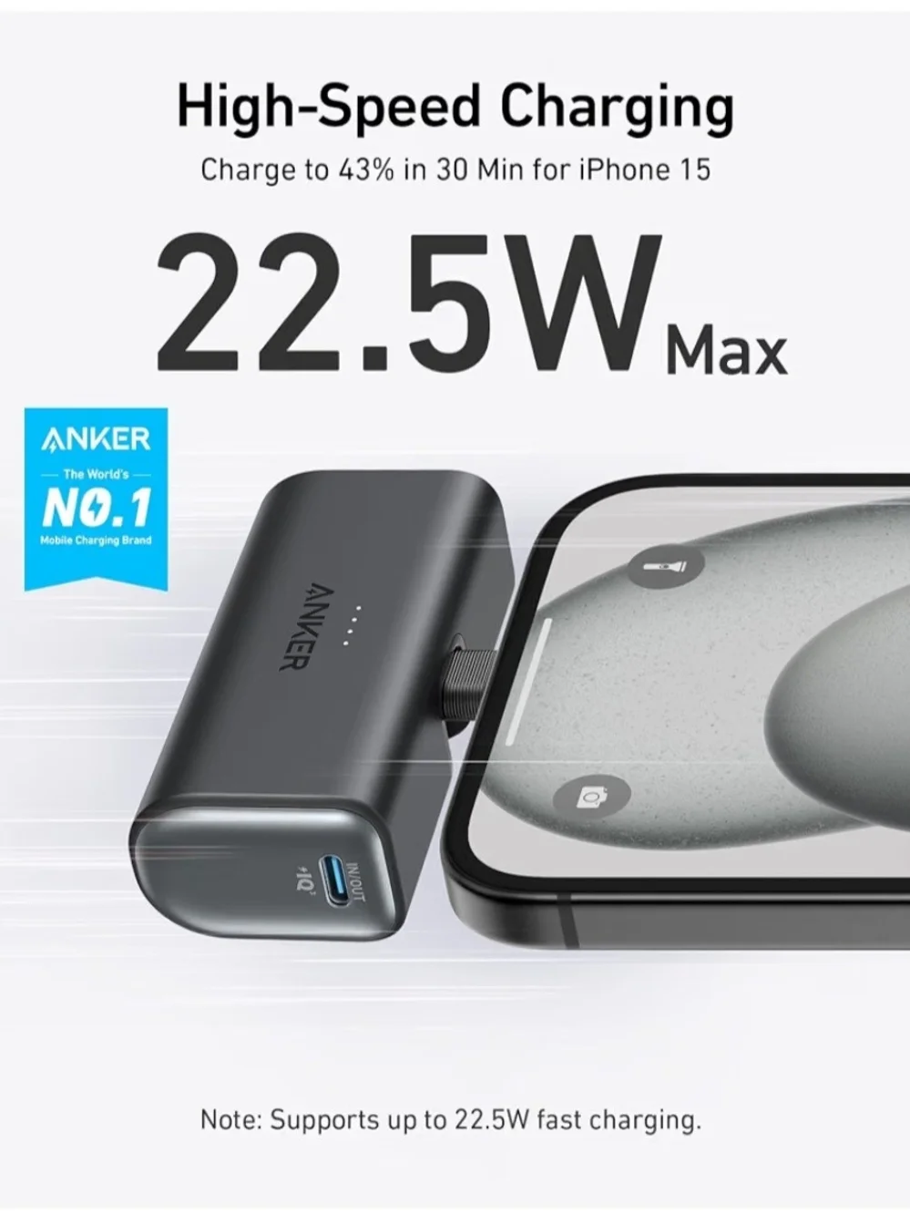 Anker Blue and White Retail Box for Compact Nano Power Bank